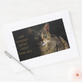 Leben ohne Katzen? Ich glaube nicht, dass das lust Rechteckiger Aufkleber (Umschlag)