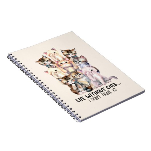 Leben ohne Katzen Notizblock (Rechte Seite)