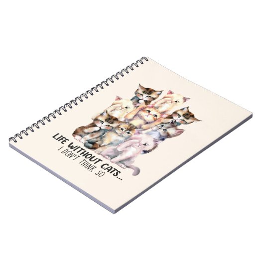 Leben ohne Katzen Notizblock (Linke Seite)