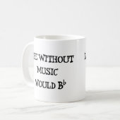 Leben ohne Musik Kaffeetasse (Vorderseite Links)