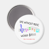 Leben ohne Musik wäre B Flat 2 Magnet (Vorderseite/Rückseite)