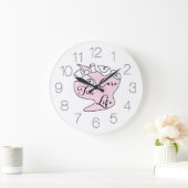 Leben ohne Pflege Große Wanduhr (Zuhause)