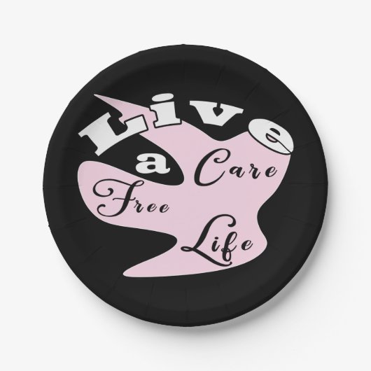 Leben ohne Pflege Pappteller (Vorderseite)