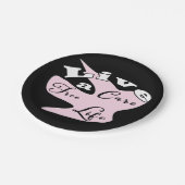 Leben ohne Pflege Pappteller (Schrägansicht)