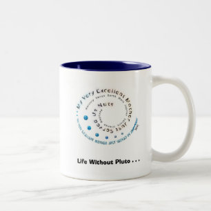 Leben ohne Pluto-Tasse Zweifarbige Tasse