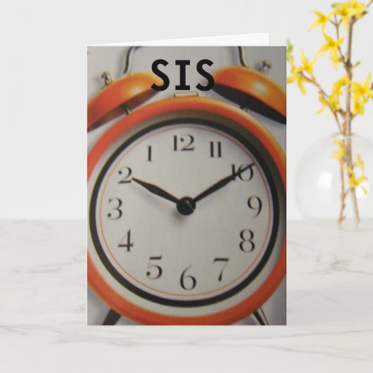 "LEBEN OHNE SIE WÄRE HINTERGRUND SIS" KARTE (Gelbe Blume)