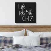 Leben ohne typografische Strg+z Leinwanddruck (Insitu (Schlafzimmer))