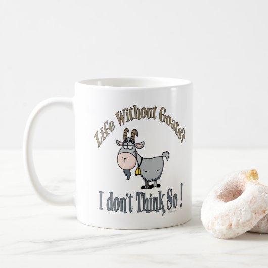 LEBEN OHNE ZIEGEN | von TotallyGoatally™ Kaffeetasse (Mit Donut)