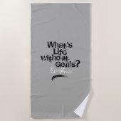 Leben ohne Ziele (Hockey) Strandtuch (Vorderseite)