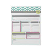 Leben. Organisierter. Anmerkungen zum Babysitter-E Notizblock (Rotiert)