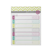 Leben. Organisierter. Editor für Lebensmittelüberw Notizblock (Rotiert)