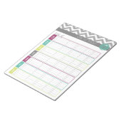 Leben. Organisierter. Workout Tracker Notizblock (angewinkelt)