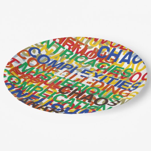 Leben Pappteller (Schrägansicht)