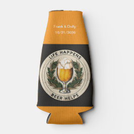 Leben passiert Cooler Flasche Flaschenkühler