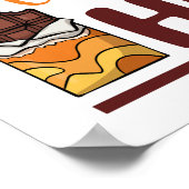 Leben passiert Schokolade hilft Schokoladenliebhab Poster (Ecke)