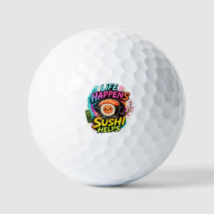 Leben passiert Sushi hilft Golfball