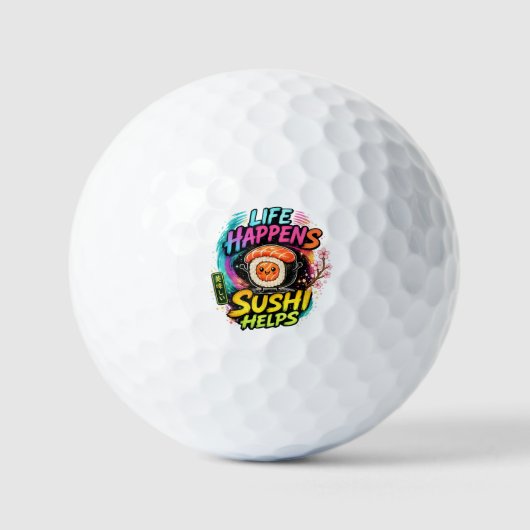 Leben passiert Sushi hilft Golfball (Vorderseite)