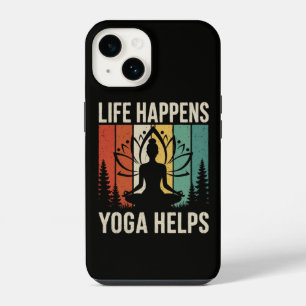 Leben passiert Yoga hilft iPhone 14 Hülle