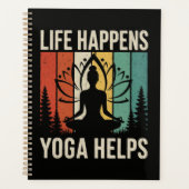 Leben passiert Yoga hilft Planer (Vorderseite)