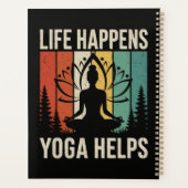 Leben passiert Yoga hilft Planer (Rückseite)