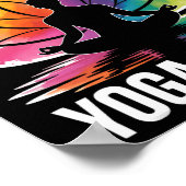 Leben passiert Yoga hilft Poster (Ecke)