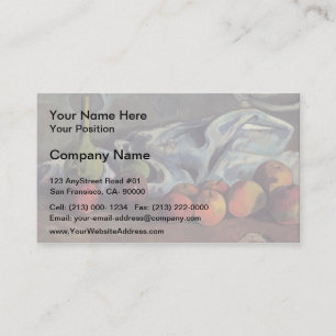 Leben Pauls Gauguin-Still mit Äpfeln und grünem Visitenkarte