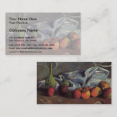 Leben Pauls Gauguin-Still mit Äpfeln und grünem Visitenkarte (Vorne/Hinten)