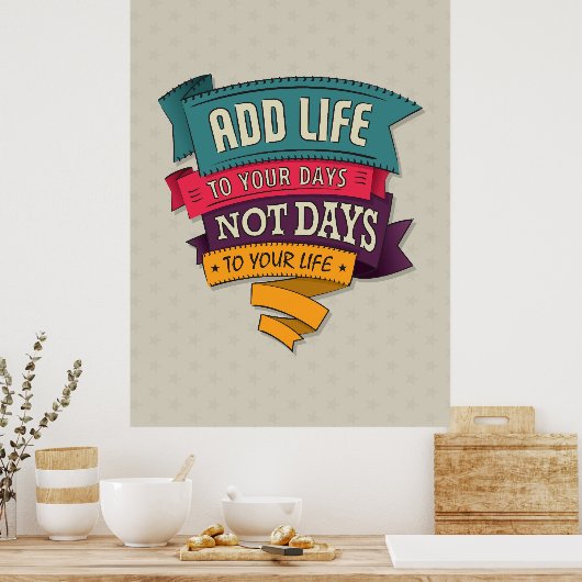 Leben Poster (Küche)