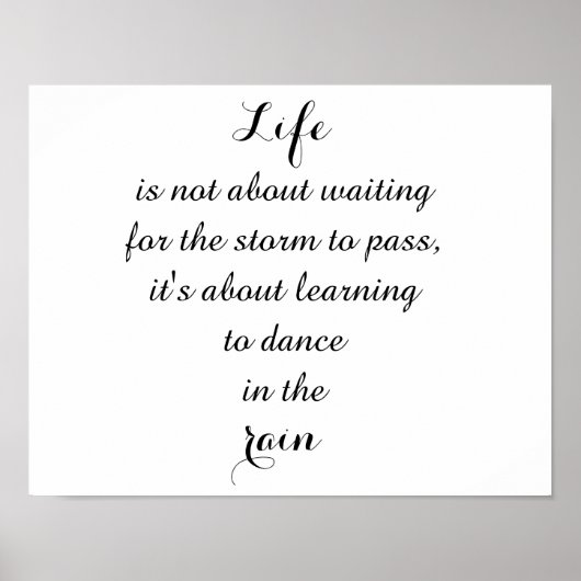 Leben Poster (Vorne)