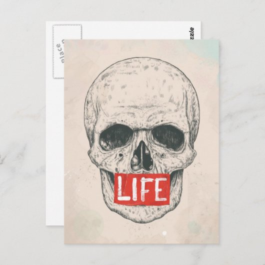 Leben Postkarte (Vorne/Hinten)