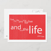 LEBEN POSTKARTE (Vorne/Hinten)