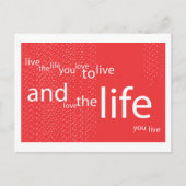 LEBEN POSTKARTE (Vorderseite)