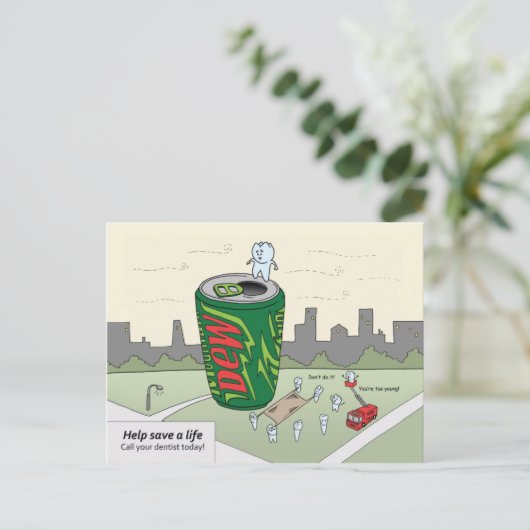 "Leben Rett" Postkarte (Stehend Vorderseite)