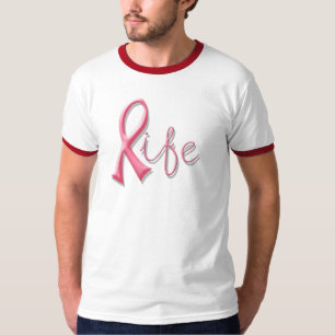 Leben-rosa Band T-Shirt