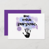 leben RSVP karte (Vorne/Hinten)