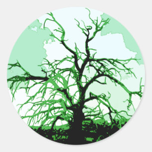 Leben Runder Aufkleber