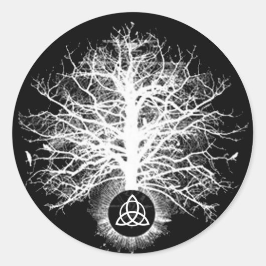 Leben Runder Aufkleber (Vorderseite)