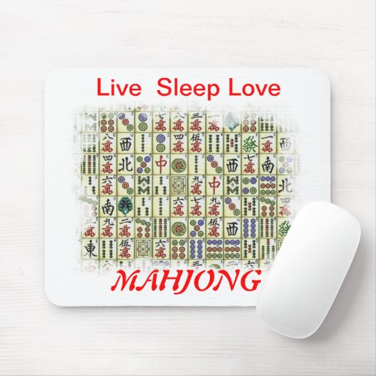 leben Schlaf-Liebe, Mahjong Mousepad (Mit Mouse)