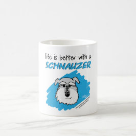 Leben… Schnauzer - weiße Tasse