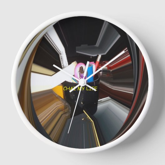 Leben schöne Inspirierte DIY-Ideen Wanduhr (Vorderseite)