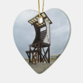 Leben-Schutz-Stand Wrightsville Strand NC Keramik Ornament (Links)