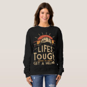 Leben schwer Helm Sweatshirt (Vorne ganz)