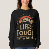 Leben schwer Helm Sweatshirt (Vorderseite)