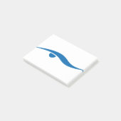 Leben schwimmen post-it klebezettel (angewinkelt)