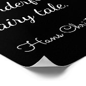 Leben selbst - Hans Christlich Andersen zitieren - Poster (Ecke)