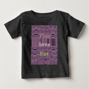 Leben Sie am vollsten: Essen, Liebe, Design spiele Baby T-shirt
