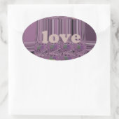 Leben Sie am vollsten: Essen, Liebe, Design spiele Ovaler Aufkleber (Tasche)