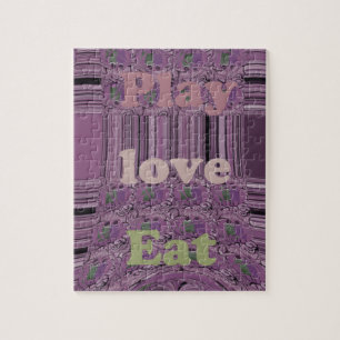 Leben Sie am vollsten: Essen, Liebe, Design spiele Puzzle