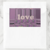 Leben Sie am vollsten: Essen, Liebe, Design spiele Rechteckiger Aufkleber (Tasche)