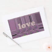 Leben Sie am vollsten: Essen, Liebe, Design spiele Rechteckiger Aufkleber (Umschlag)